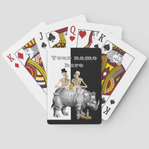 Funny beer drinking design poker cards