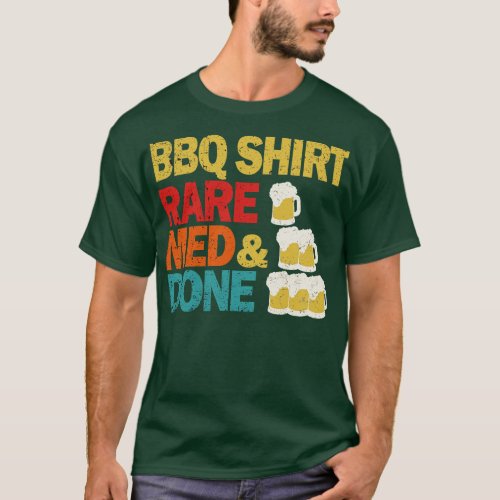 Funny Beer Drinking Grilling BBQ Timer Grill Barbe T_Shirt