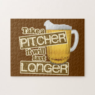 Funny Beer Drinking Humor Jigsaw Puzzle