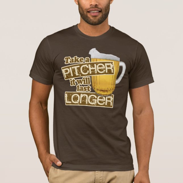 Funny Beer Drinking Humor T-Shirt (Front)