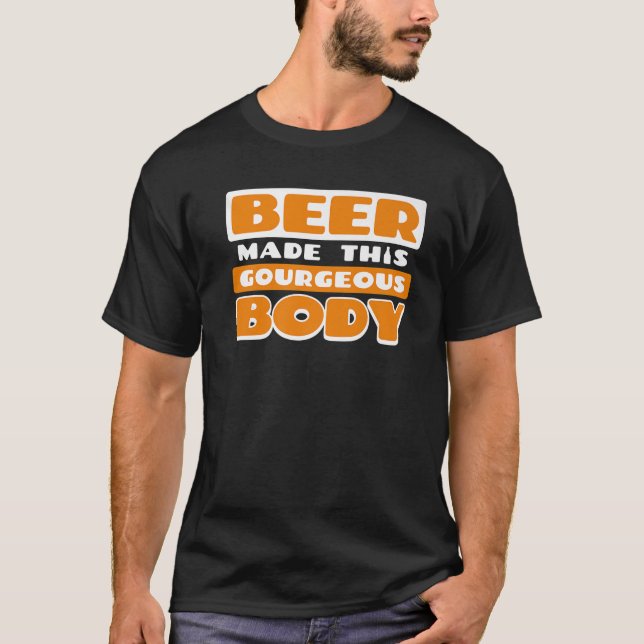 Funny Beer Drinking T-Shirt (Front)