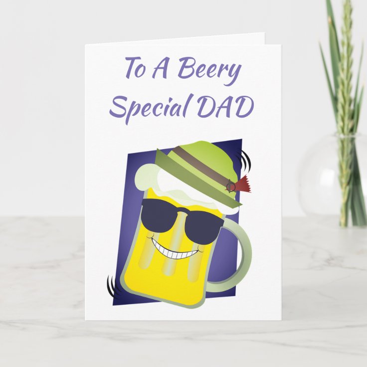 Funny Beer Father's Day Card Zazzle