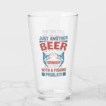 Funny Beer Fishing Word Art Glass by DoodlesGifts at Zazzle