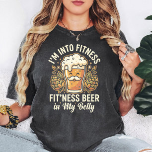 Funny Beer Fitness Drinking Humor Gift Quote T-Shirt