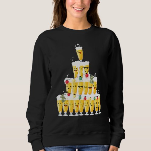 Funny Beer Glass Christmas Sweater Beer