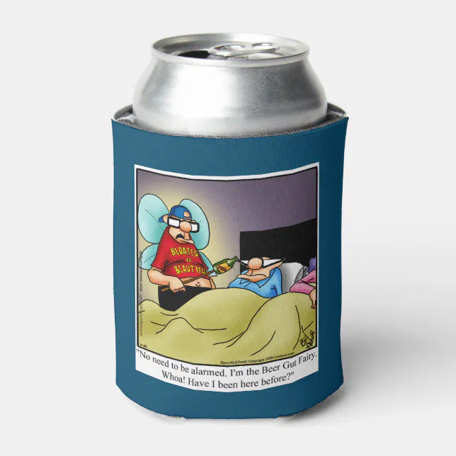 Funny Beer Gut Fairy Can Cooler Gift Zazzle