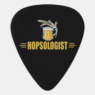 Funny Beer Hopsologist Guitar Pick