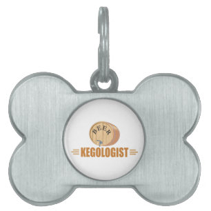 Funny Beer Keg Pet ID Tag