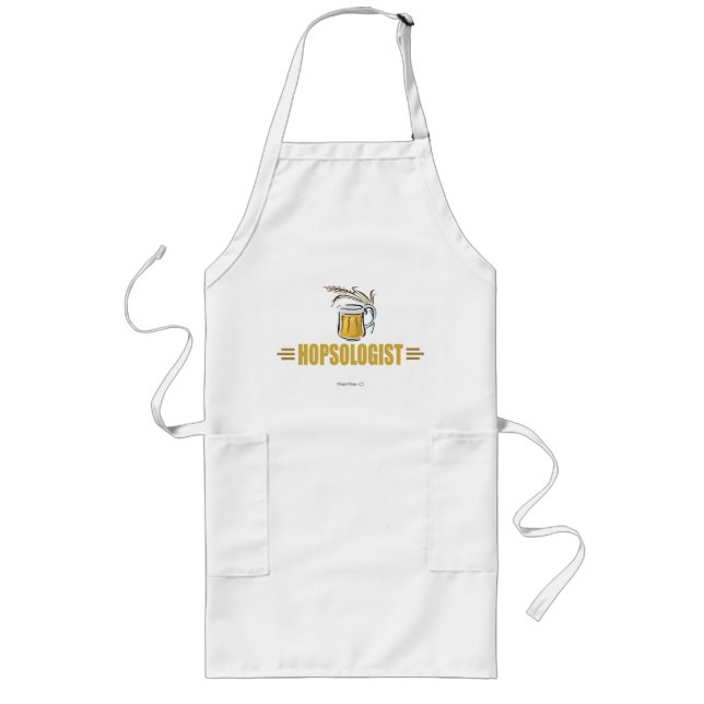 Funny Beer Long Apron (Front)