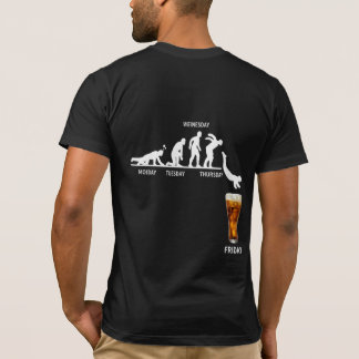 Funny Beer Lover Back Print T-Shirt