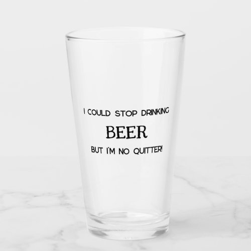 Funny Beer Lover Glass