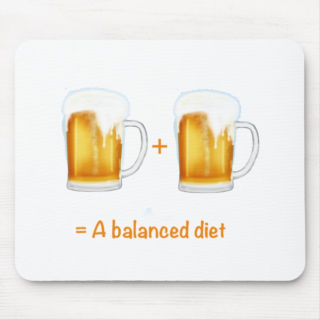 Funny Beer lovers gifts - can customise Mouse Pad (Front)