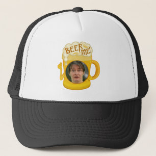 Funny Beer Me Drinking Humor   Personalized Photo Trucker Hat