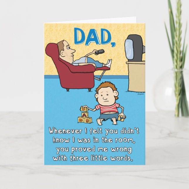 Funny Beer Me Father's Day Card (Front)