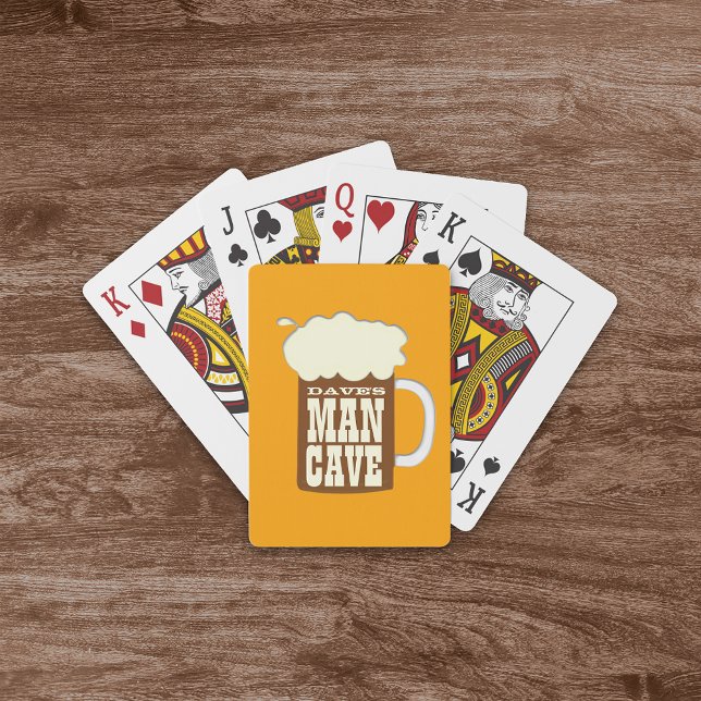 Funny Beer Mug Man Cave Poker Cards (Creator Uploaded)