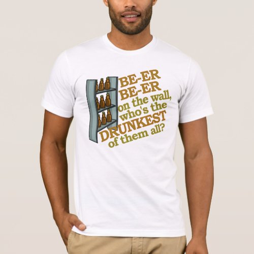 Funny Beer on the Wall T_Shirt