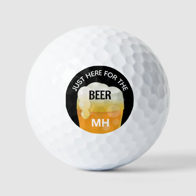 Funny Beer Personalized Golf Balls (Front)