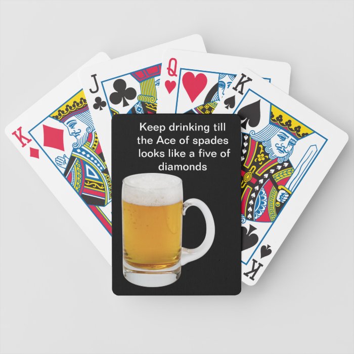 Funny Beer Playing Cards