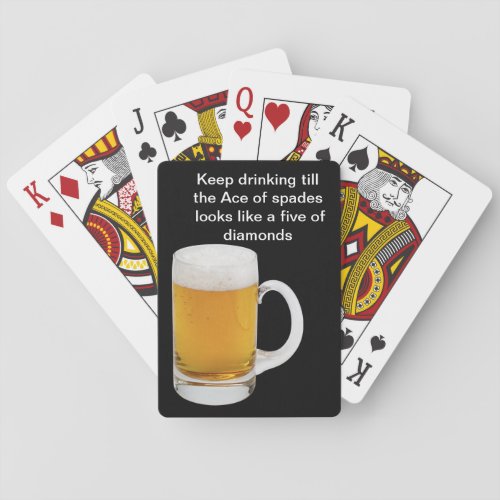 Funny Beer Playing Cards