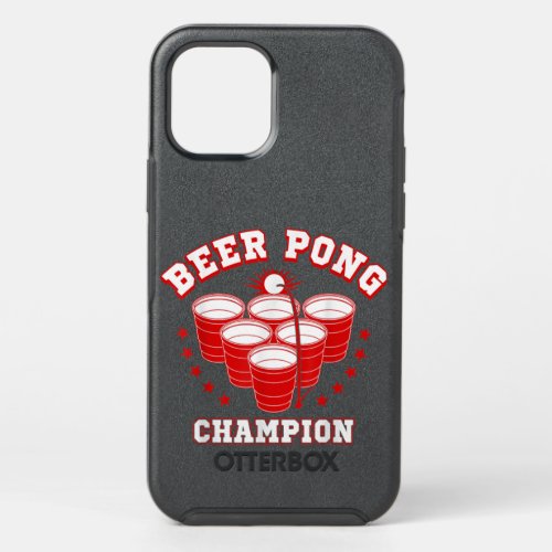 Funny Beer Pong Champion T_Shirt OtterBox Symmetry iPhone 12 Pro Case