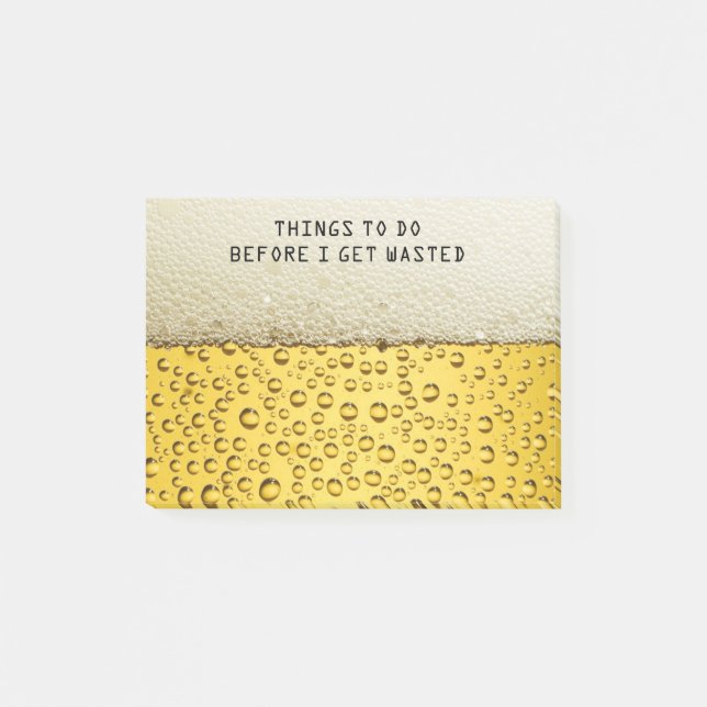 Funny Beer Post-it® Notes (Front)