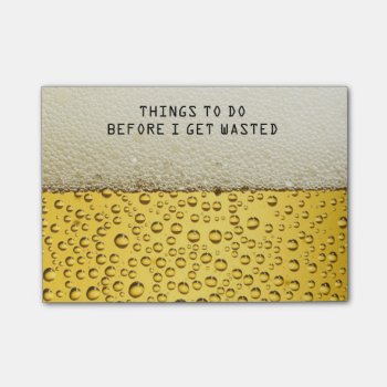 Funny Beer Post-it® Notes by TeensEyeCandy at Zazzle