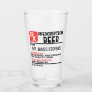 Funny Beer Prescription Personalized Name Glass