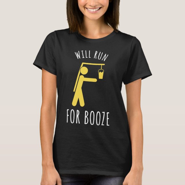 Funny Beer Runner T-Shirt (Front)