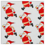 funny beer santa christmas fabric