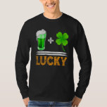 Funny Beer Shamrock St Patrick&#39;s Day Irish Clover  T-Shirt