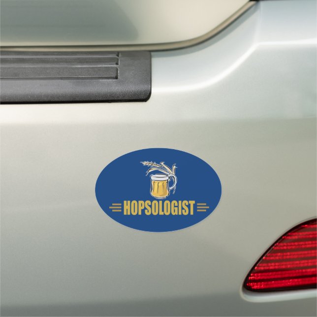 Funny Beer Title Brew Make Drink Beer Humorous Car Magnet (In Situ)