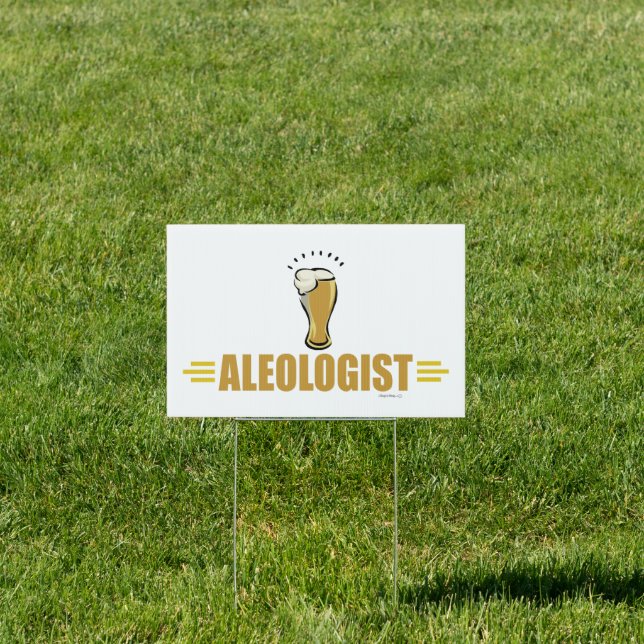 Funny Beer Yard Sign (Insitu)