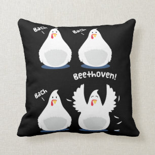 Funny Beethoven Chicken Music Pillow