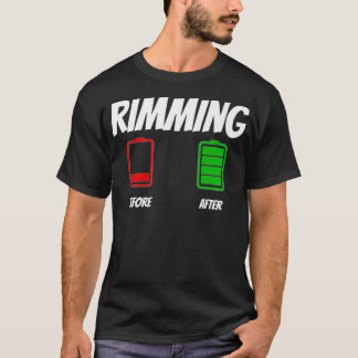 Funny Before and After Rimming Apparel japan T-Shirt