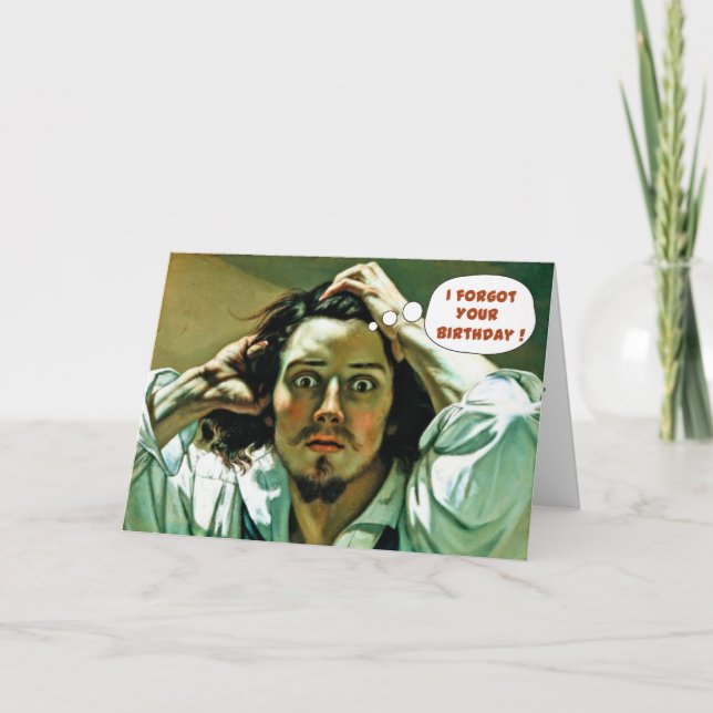 Funny Belated Birthday Card (Front)