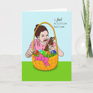 Funny Belated Easter Greetings Card