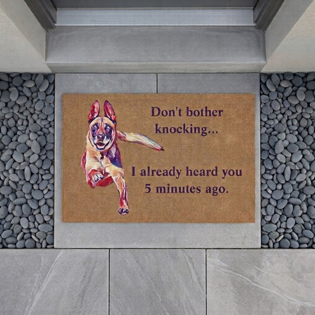 Funny Belgian Malinois Doormat (Creator Uploaded)