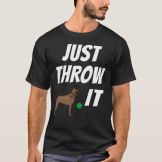 Funny Belgian Malinois Just Throw It Maligator Mom T-Shirt