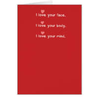 Funny Belly Button Lint Valentine's Day Card