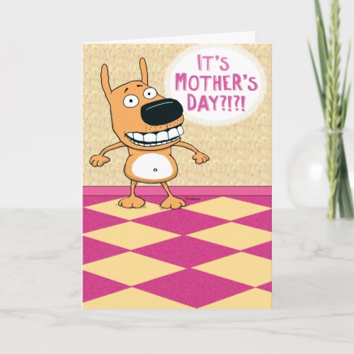 Funny Belly Rub Mothers Day Card