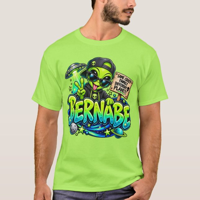 Funny Bernabe Alien T-Shirt (Front)