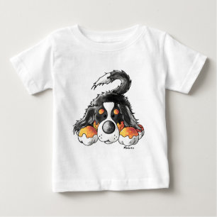 Funny Bernese Mountain Dog Cartoon Baby T-Shirt
