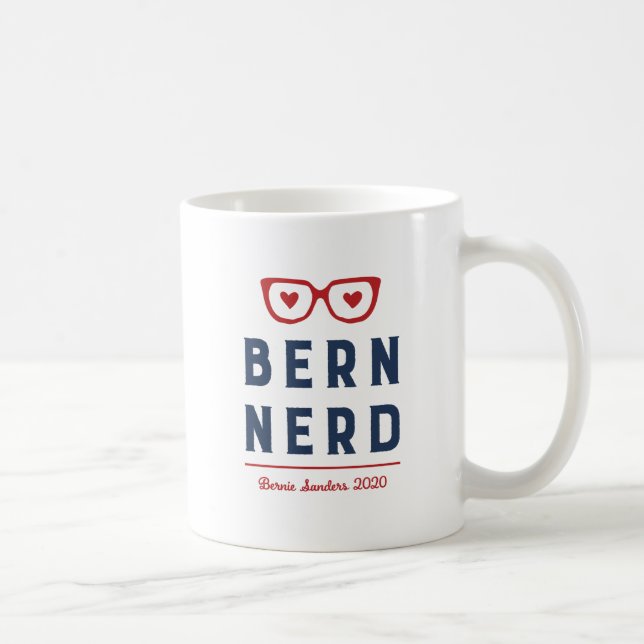Funny Bernie Sanders 2020 | Bern Nerd Coffee Mug (Right)