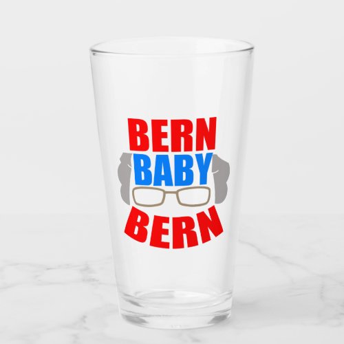 Funny Bernie Sanders Bern Baby Bern Glass