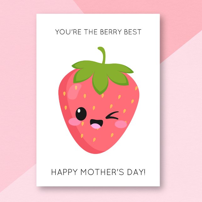 Funny Berry Best Mother's Day Card (Creator Uploaded)