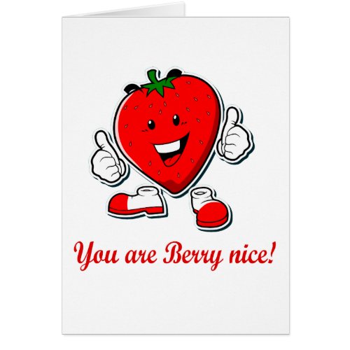 Funny Berry nice unique strawberry pun quote