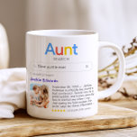 Funny Best Aunt Ever Search Result With Photo Coffee Mug<br><div class="desc">This thoughtful and heartwarming custom mug is a perfect way to celebrate your aunt, making it an ideal gift for birthdays, holidays, or any special occasion. The unique design mimics a popular internet search engine, with a customizable search bar where you can input a term like "Best auntie ever" or...</div>