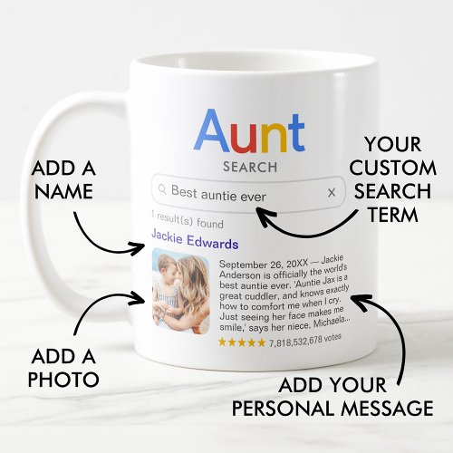 Funny Best Aunt Ever Search Result With Photo Coffee Mug