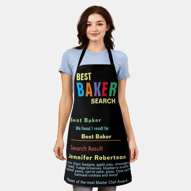 Funny Best Baker Chef All-Over Print Apron (Worn)