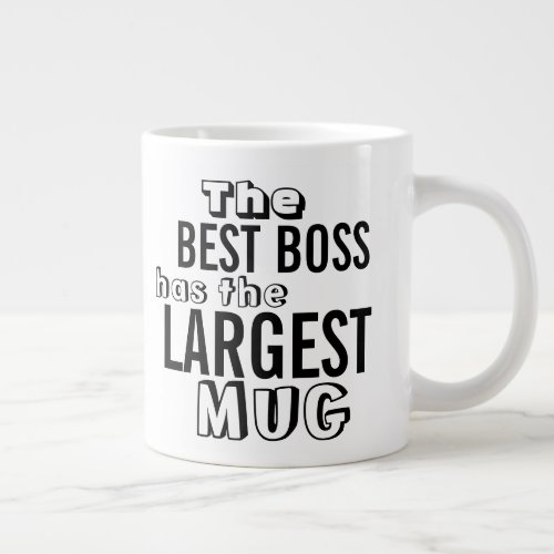 Funny Best Boss Quote Large Big Mug _ Office Humor